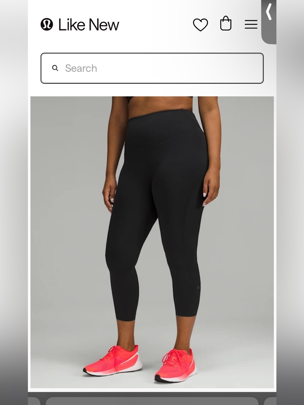 Like New LuLu Crop Leggings